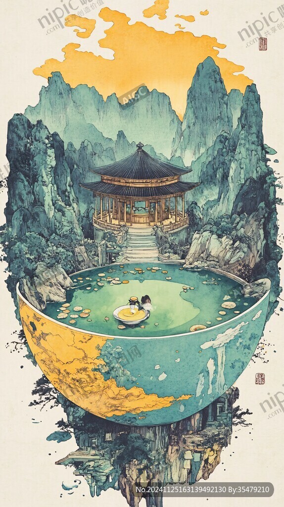 弇山園插畫