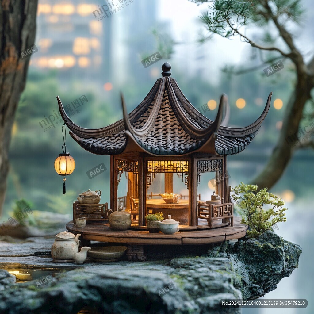 仿古美陳小屋