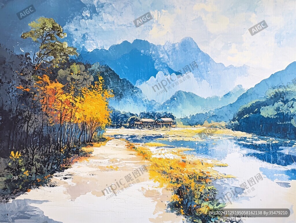 風景水粉