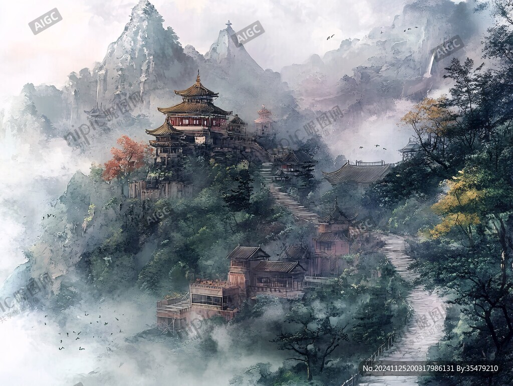 武當山插畫
