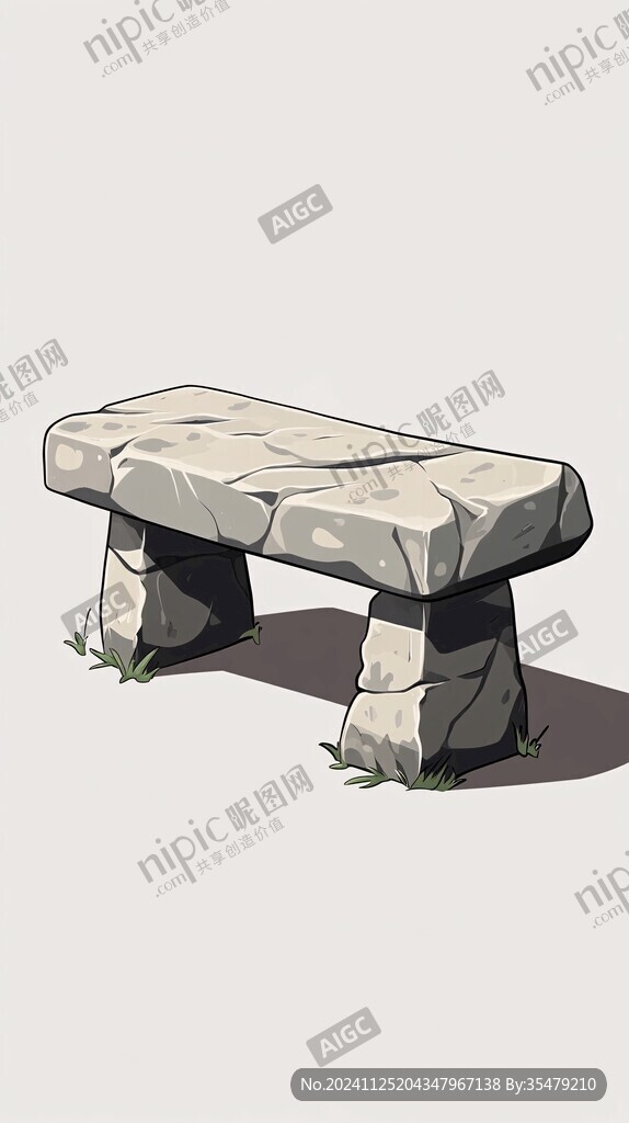 卡通石凳