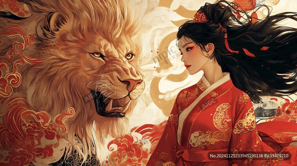 醒獅包裝插畫(huà)