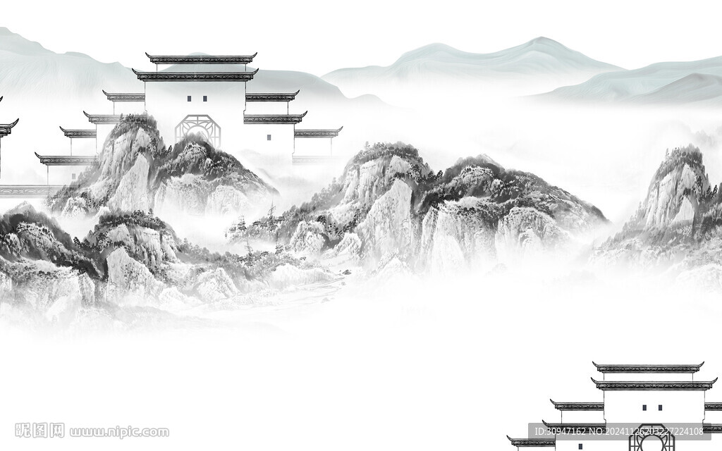高清 最新大氣山水 TIF分層
