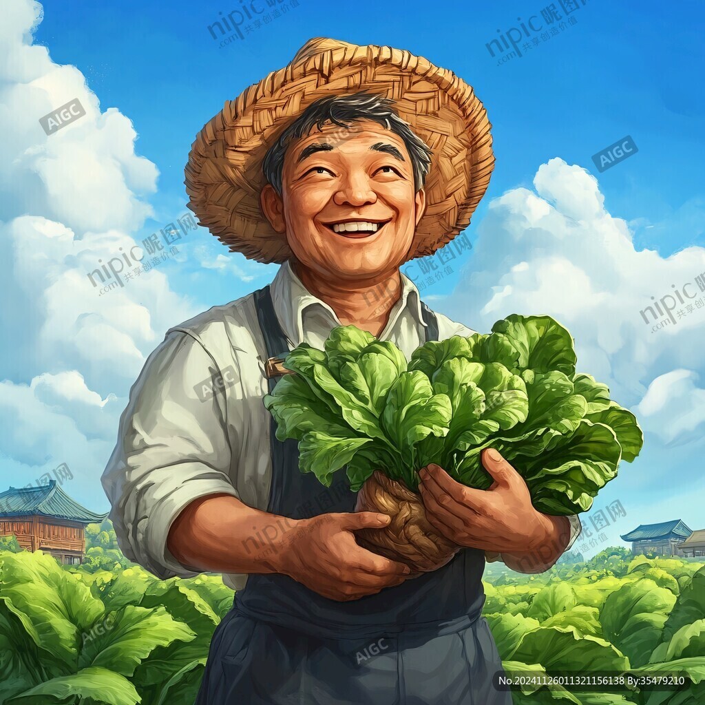 農(nóng)人插畫