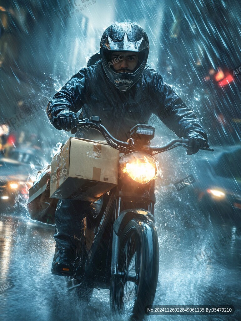 雨天摩托車