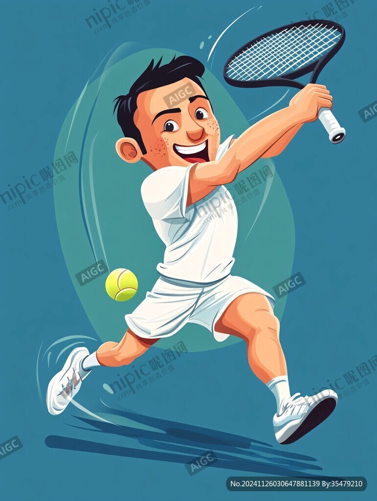 網球運動插畫