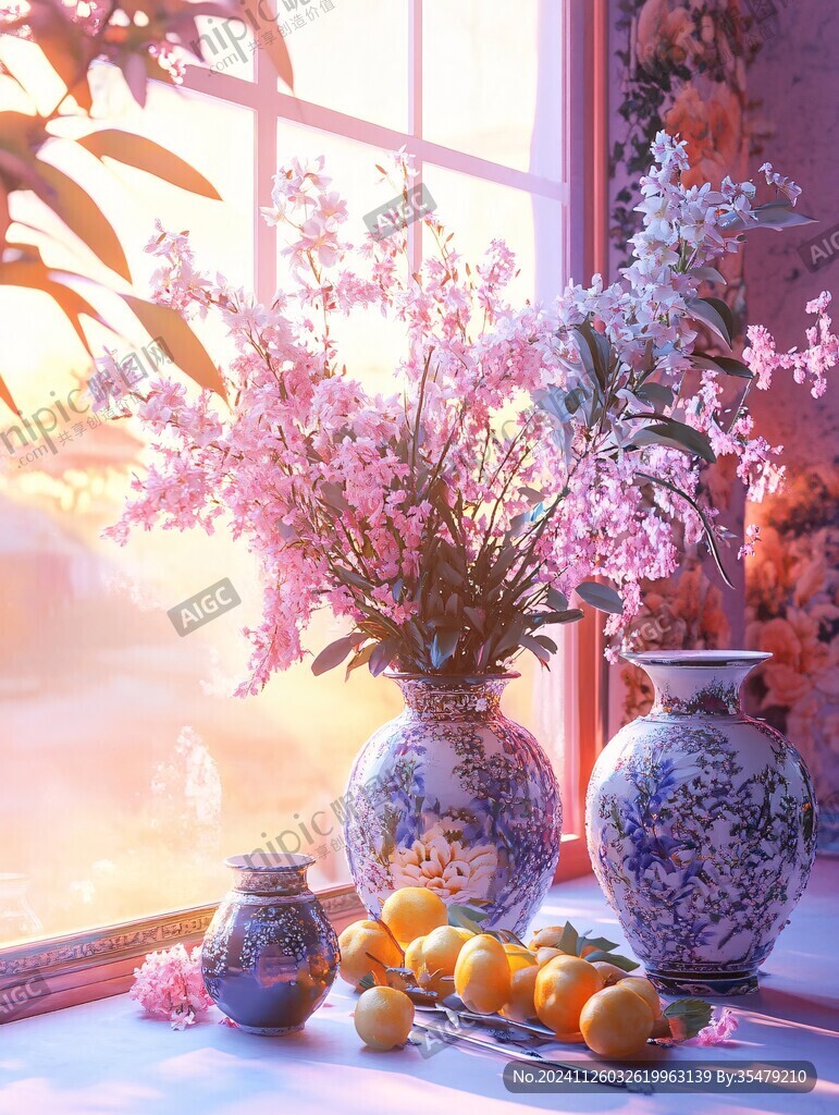 菊花郡花農家窗邊復古