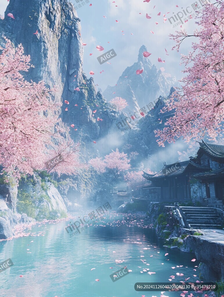 古風(fēng)山水場景