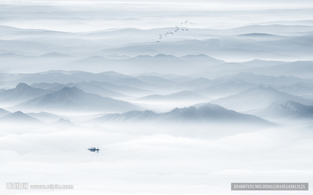空靈意境水墨畫