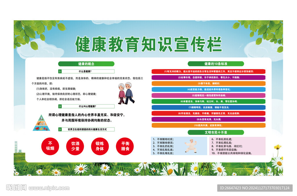 健康教育知識宣傳欄