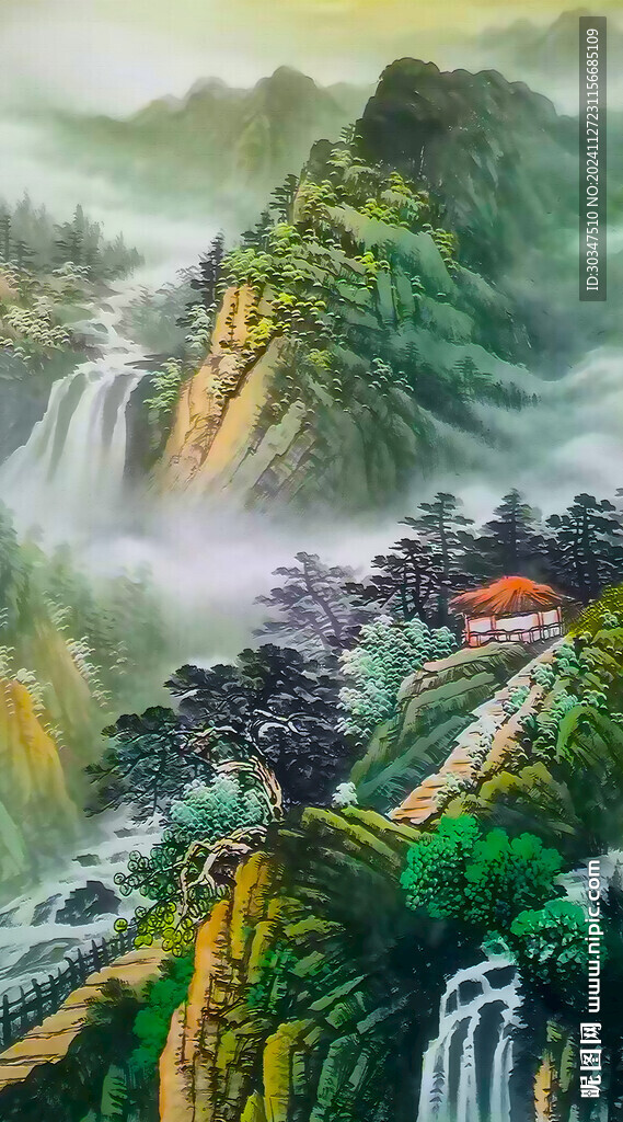 國畫山水風景畫