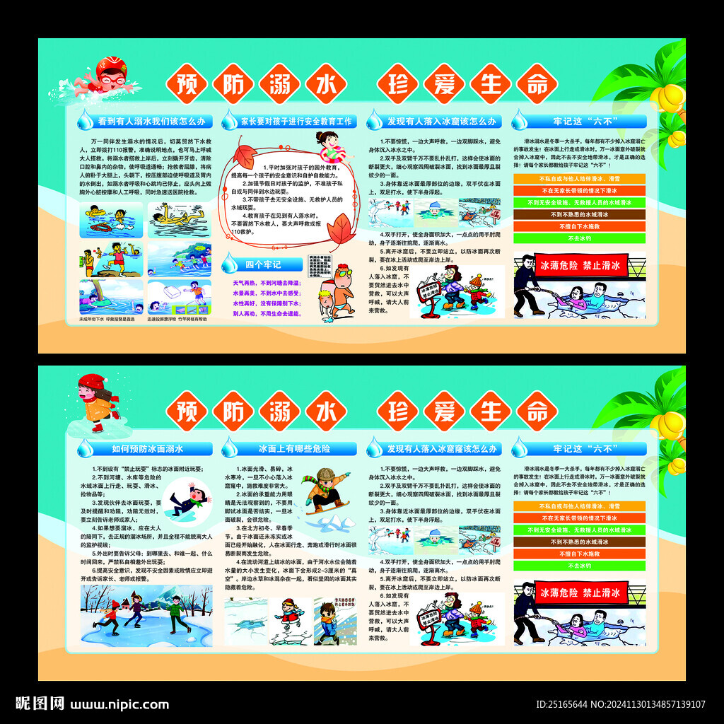 防溺水展板