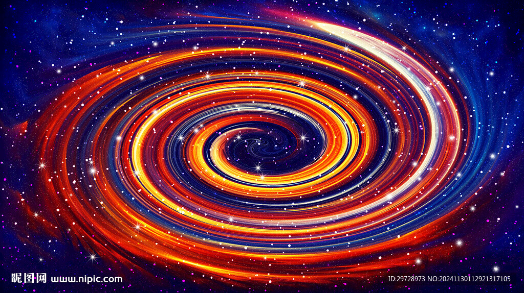 星空旋渦炫彩背景