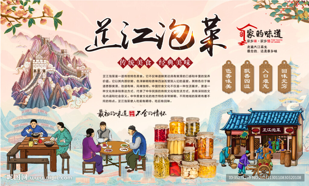 芷江泡菜背景