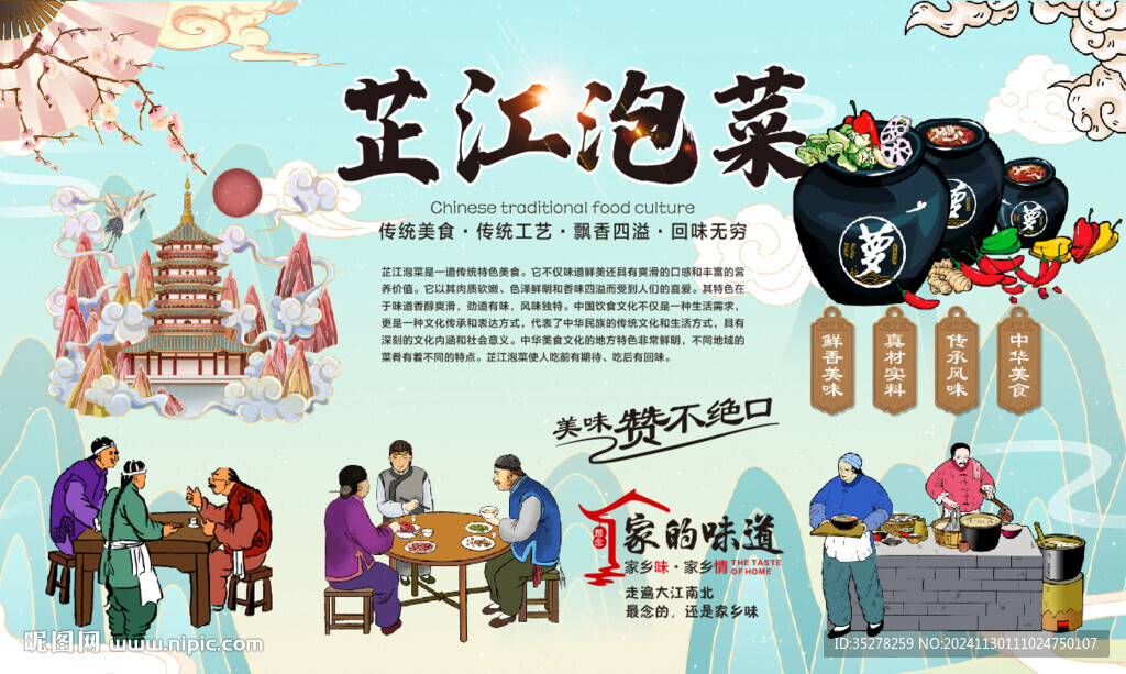 芷江泡菜背景