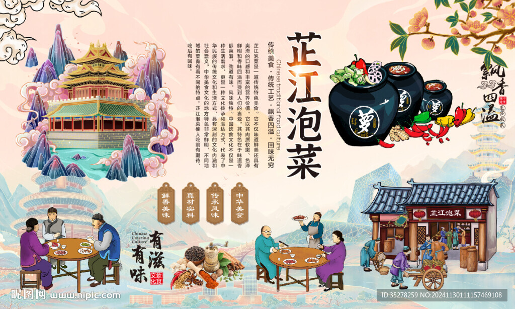 芷江泡菜背景