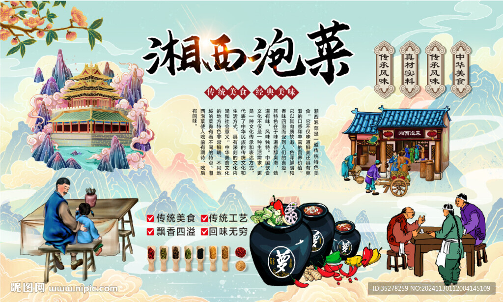 湘西泡菜背景