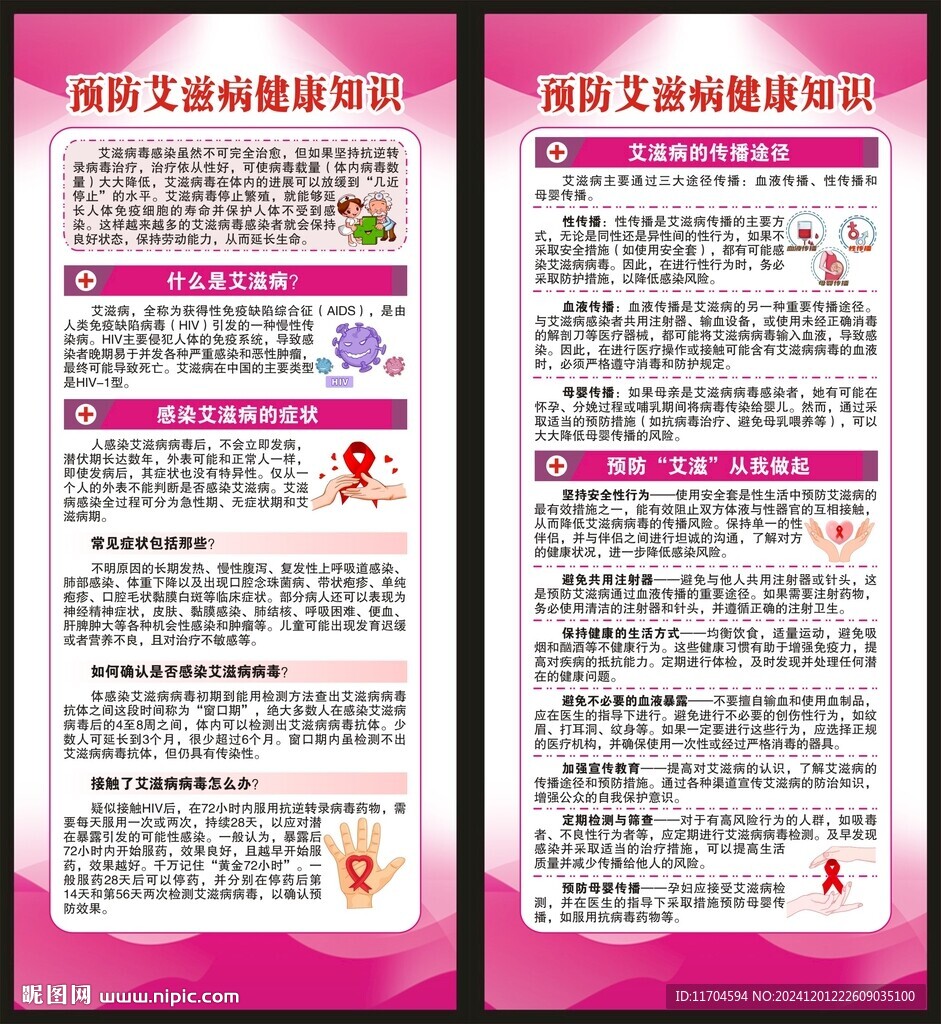 世界艾滋病日展架