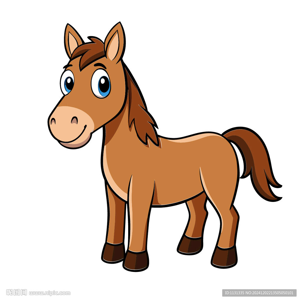 動物可愛卡通小馬