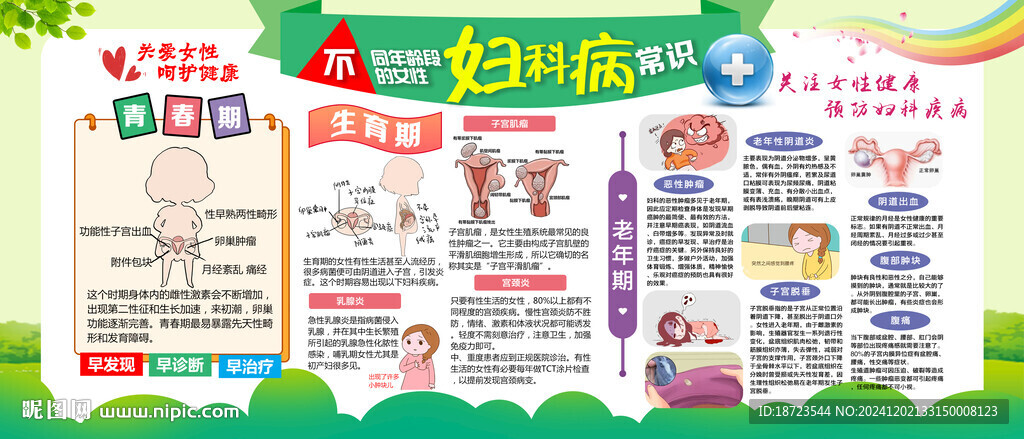 婦女健康知識(shí)展板