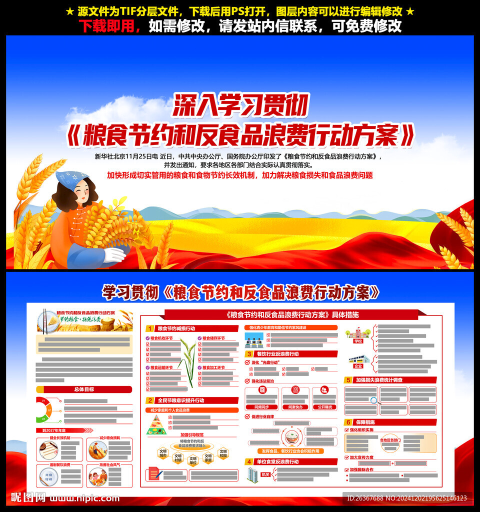 糧食節(jié)約和反食品浪費行動方案