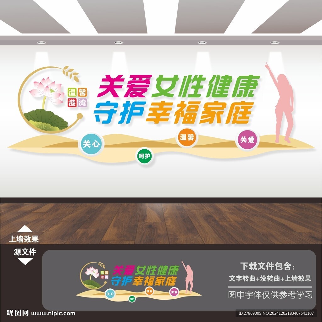 關愛婦女性健康文化墻