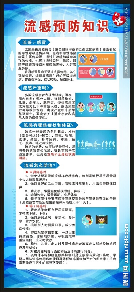預防流感知識展架