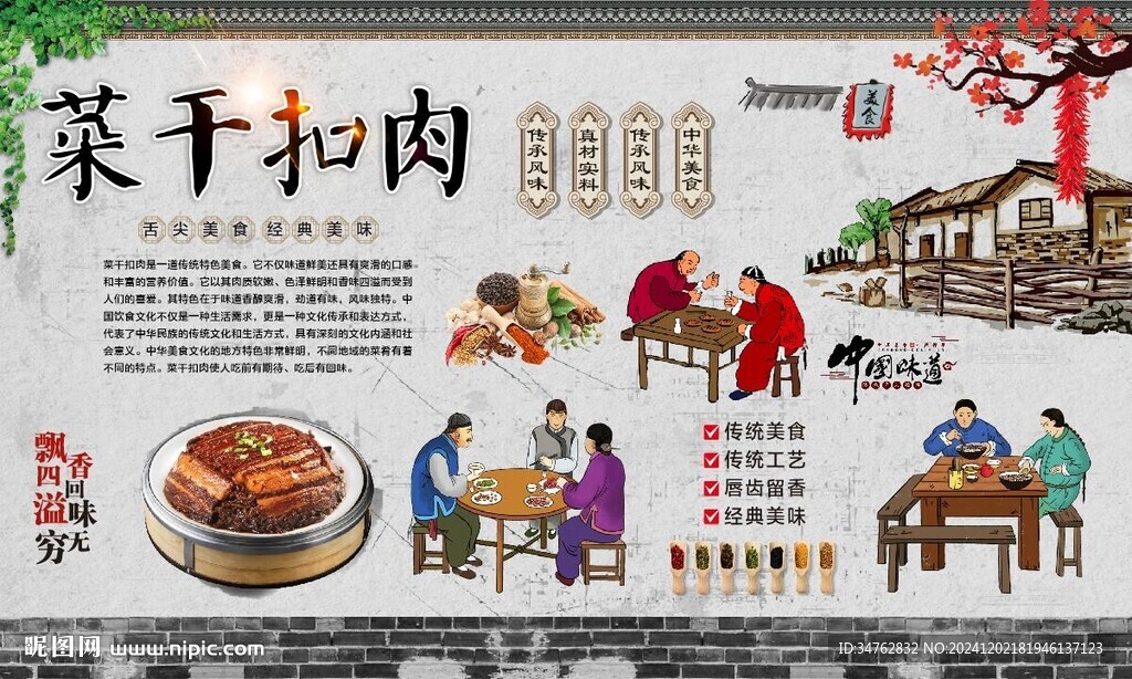 菜干扣肉