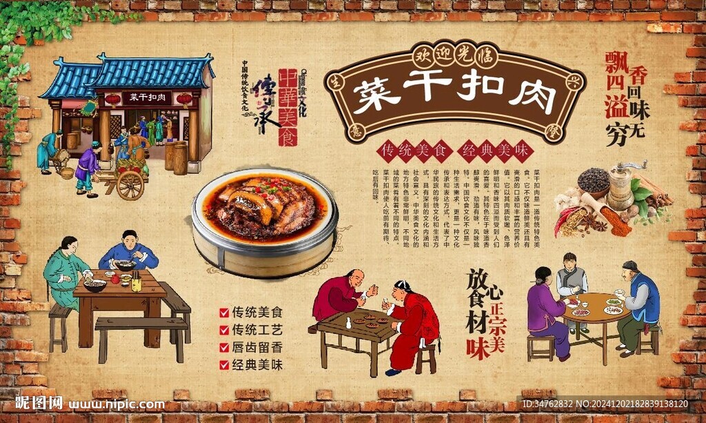 菜干扣肉