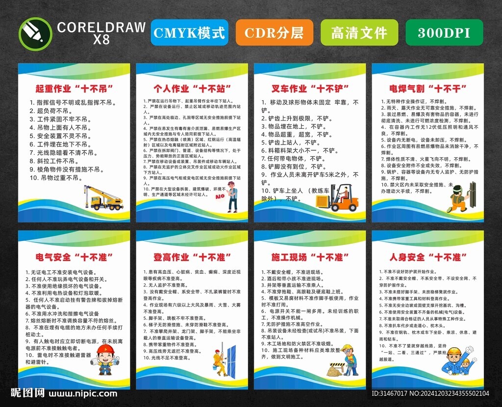 施工工地安全十大守則
