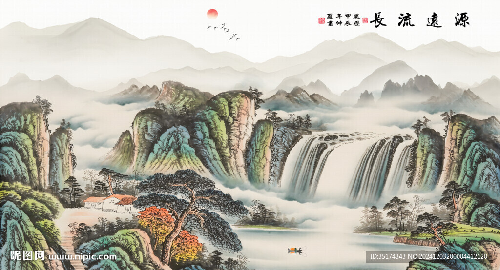 聚寶盆風(fēng)水畫