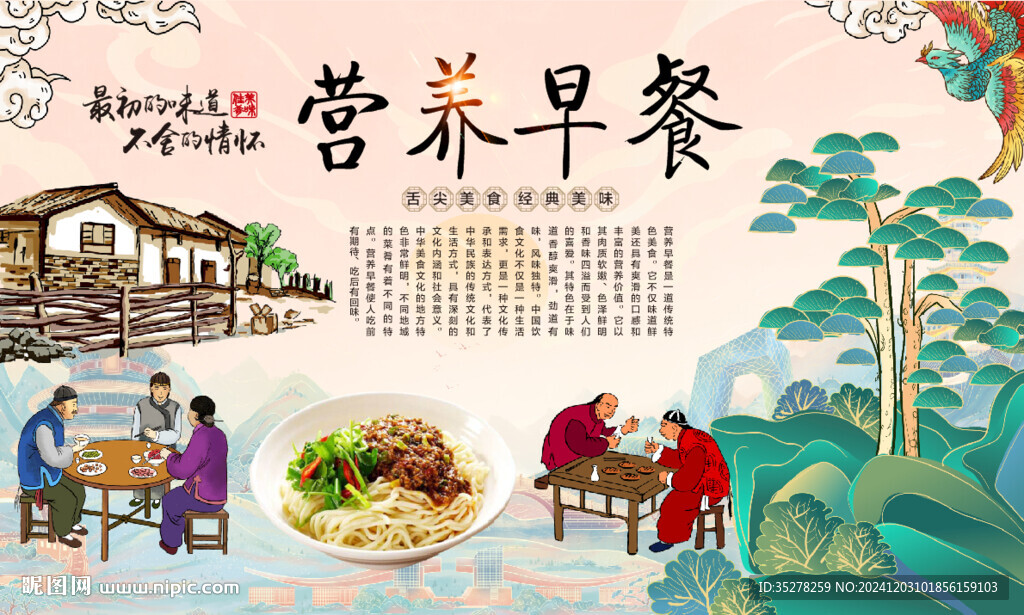 營養(yǎng)早餐背景