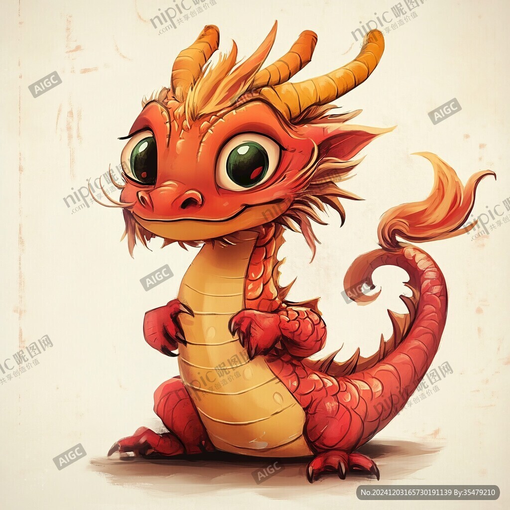 q版龍插畫