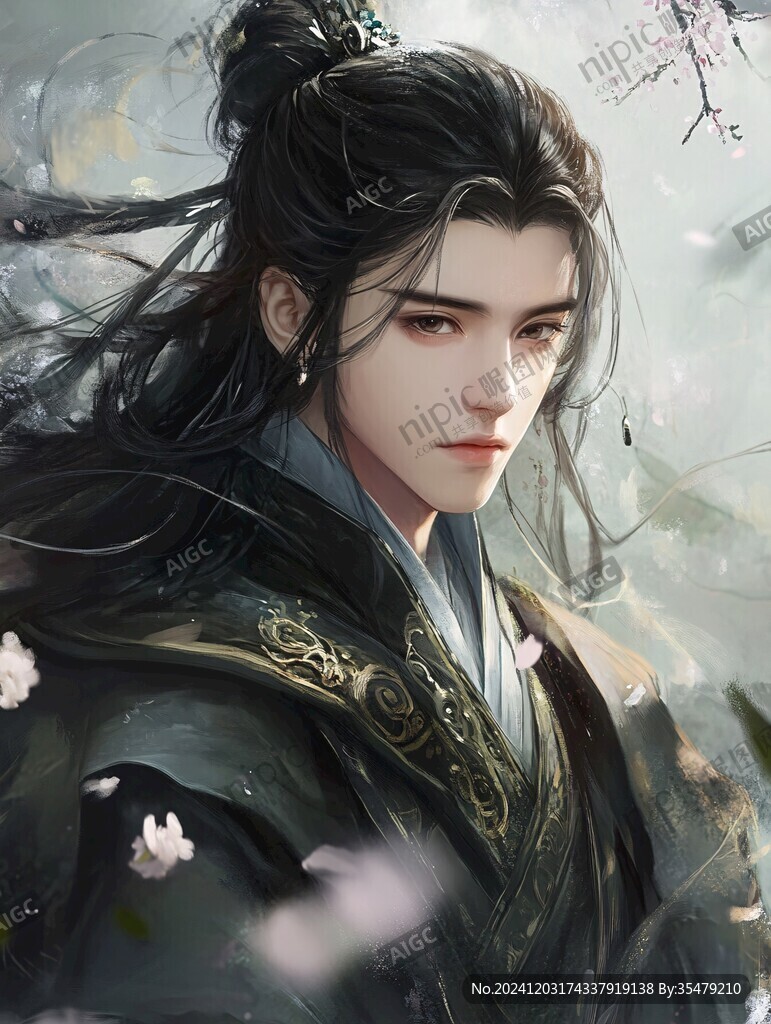 原創(chuàng)手繪古裝美男