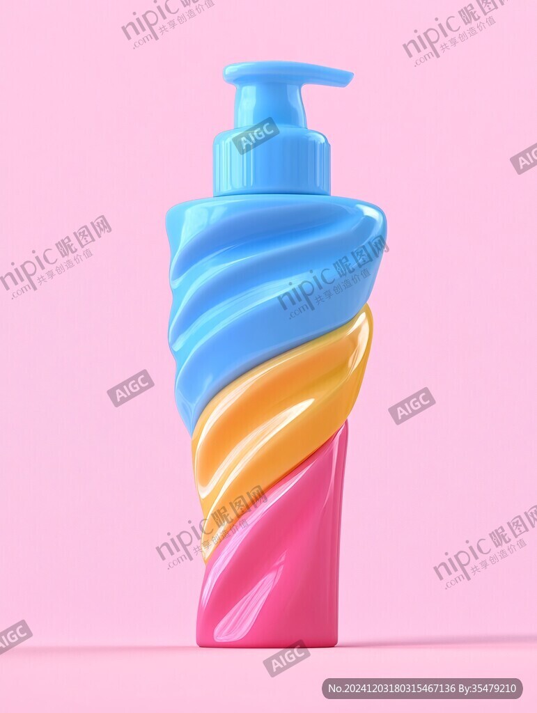 潔面乳建模