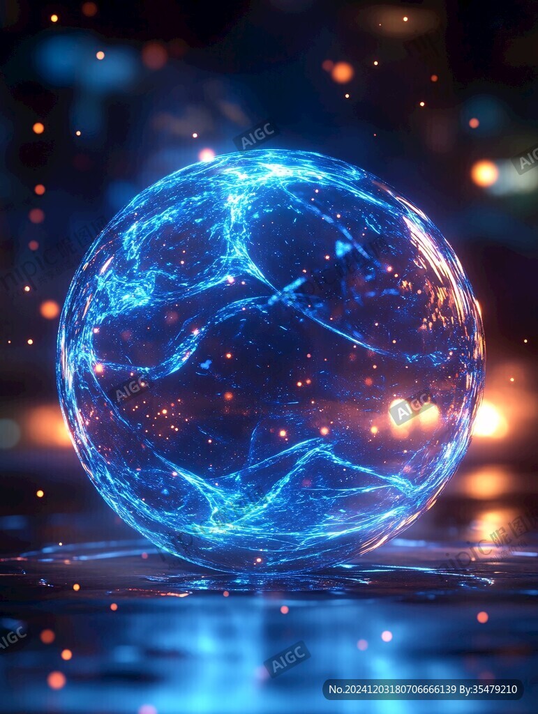 科技感水晶球