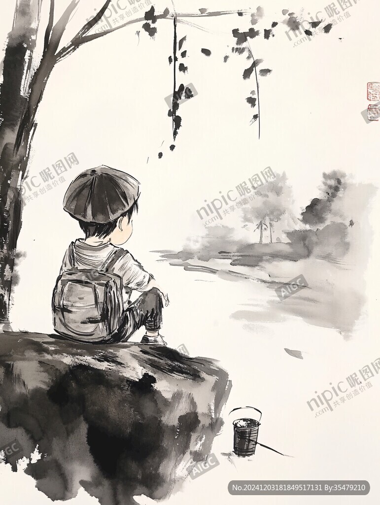 童年背影