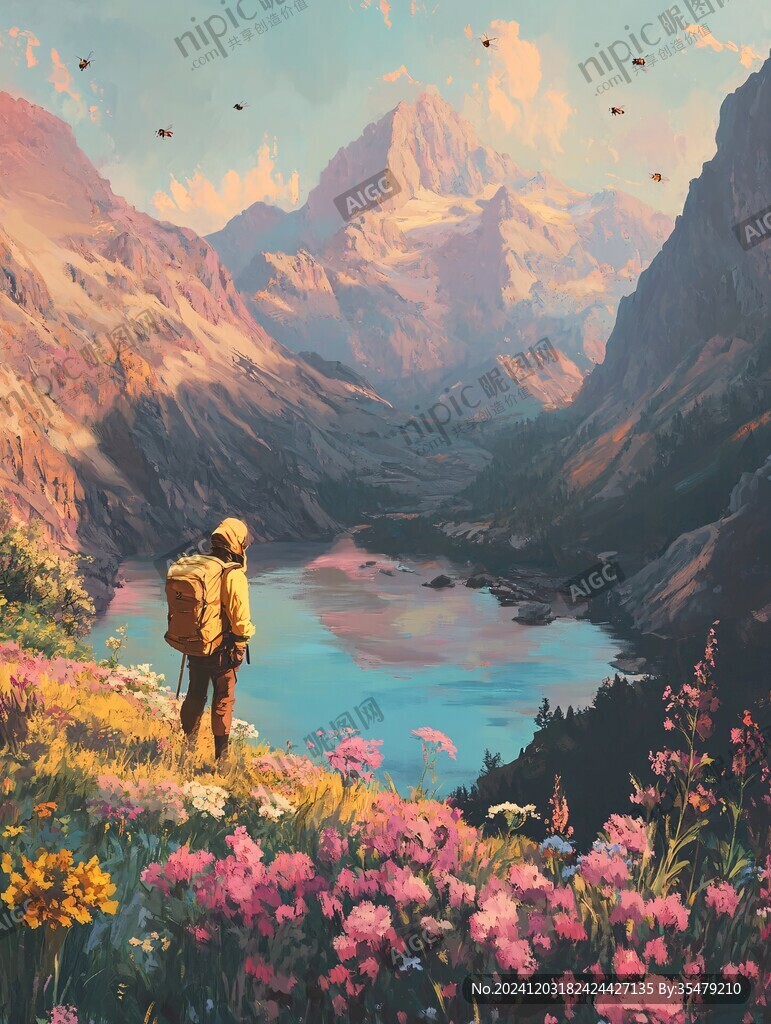 人與自然類插圖