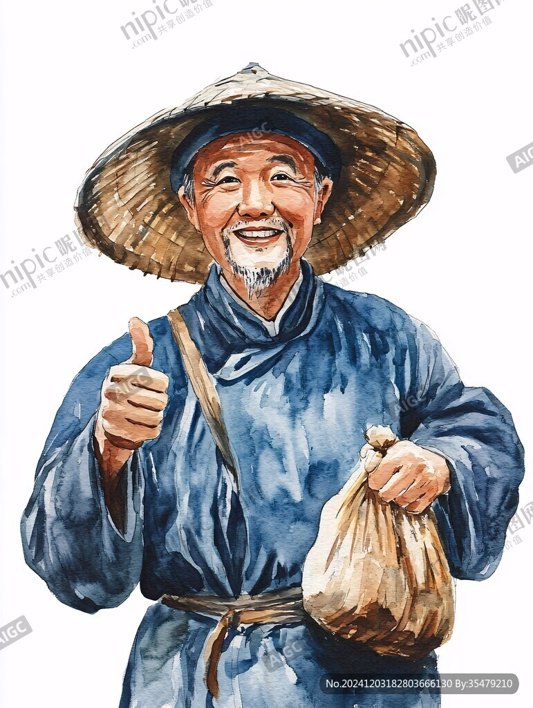 手繪農民伯伯