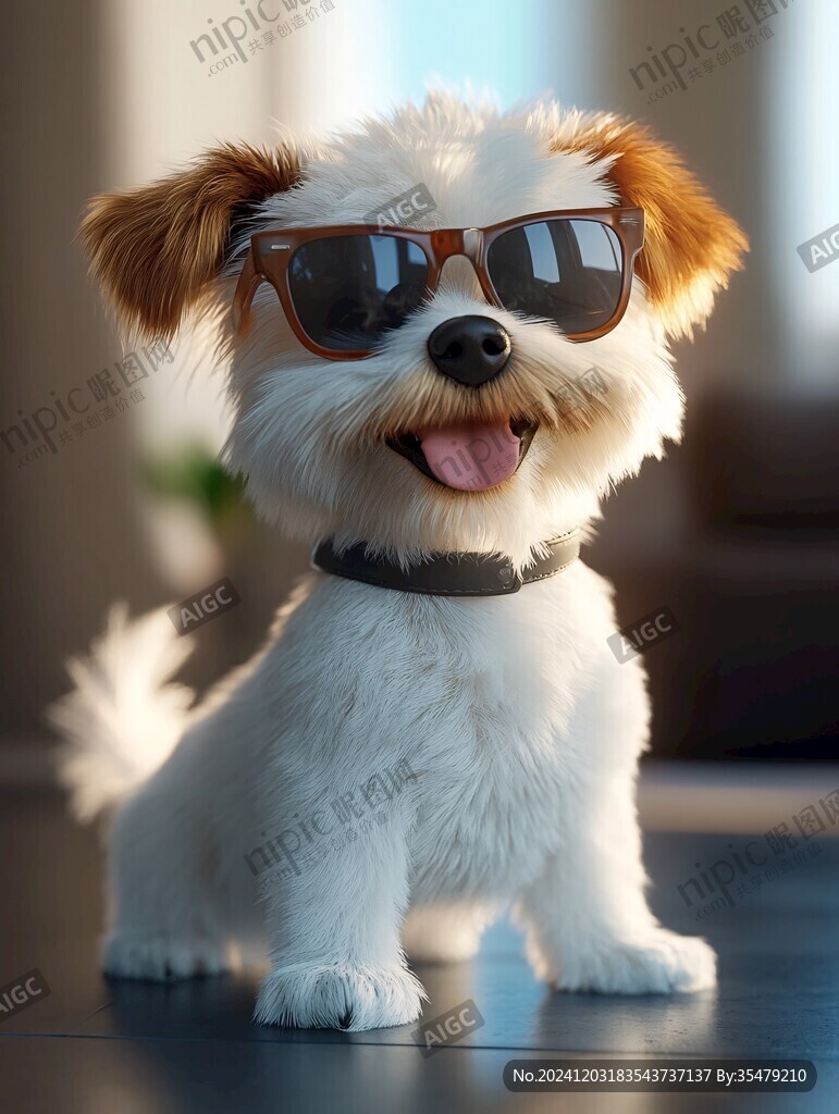 戴眼鏡的萌狗