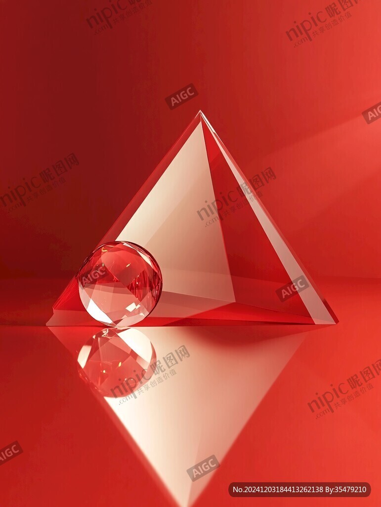 紅色幾何體