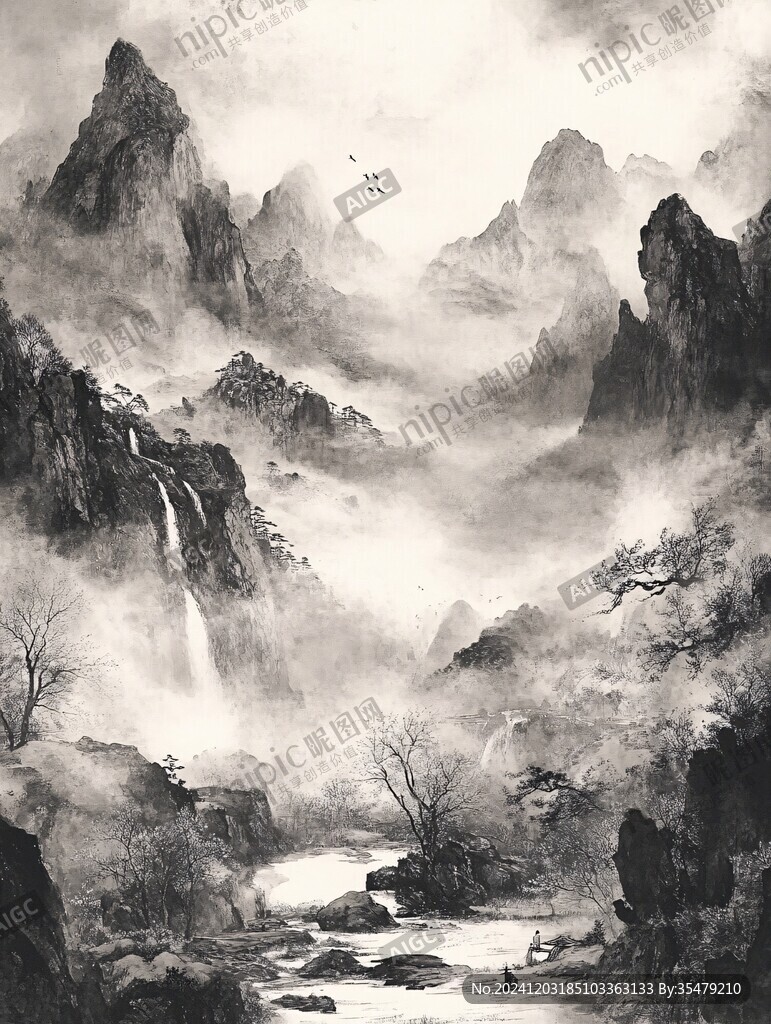 高清古風山水