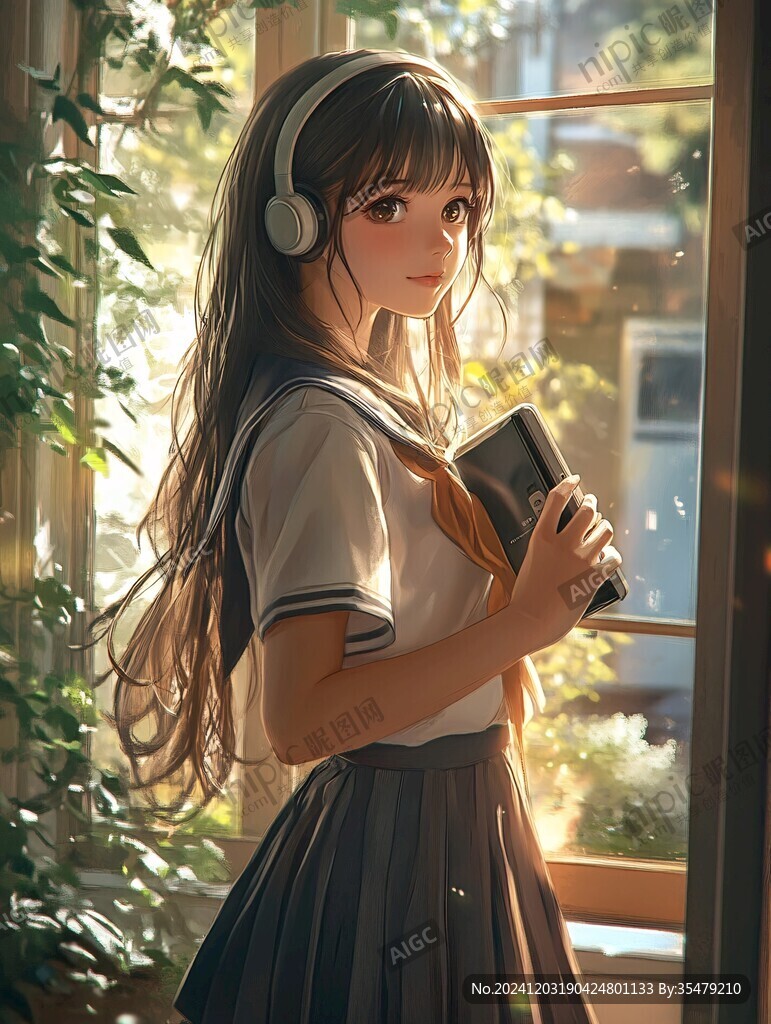 聽(tīng)歌的少女