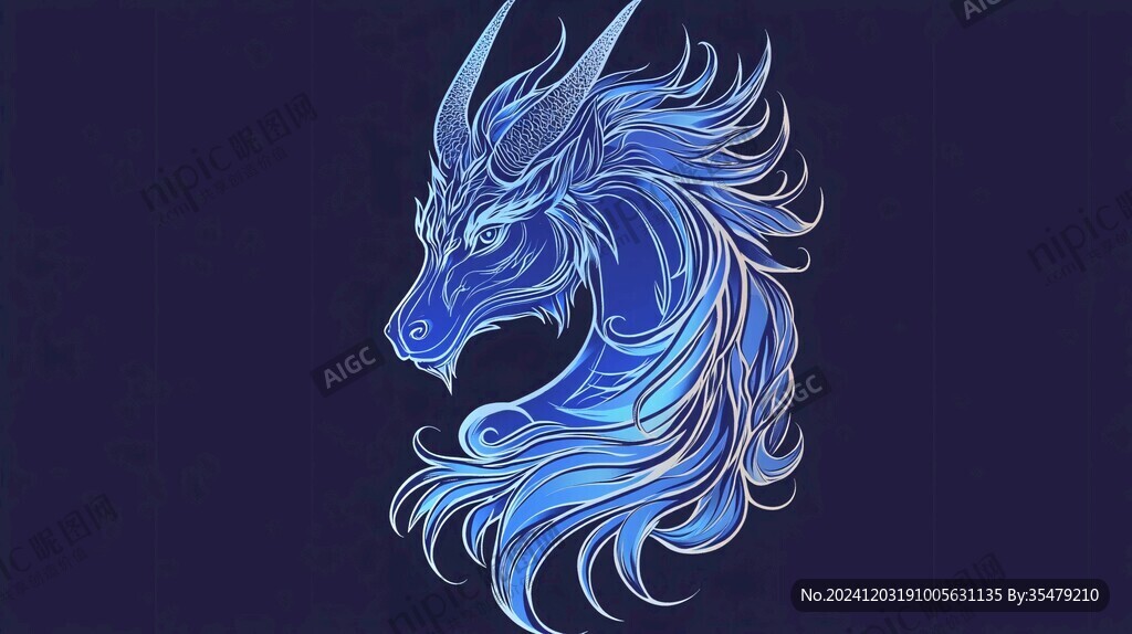 金色漸變龍