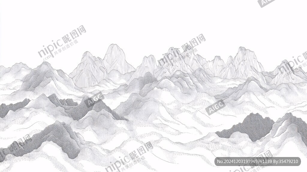 新中式群山山脈