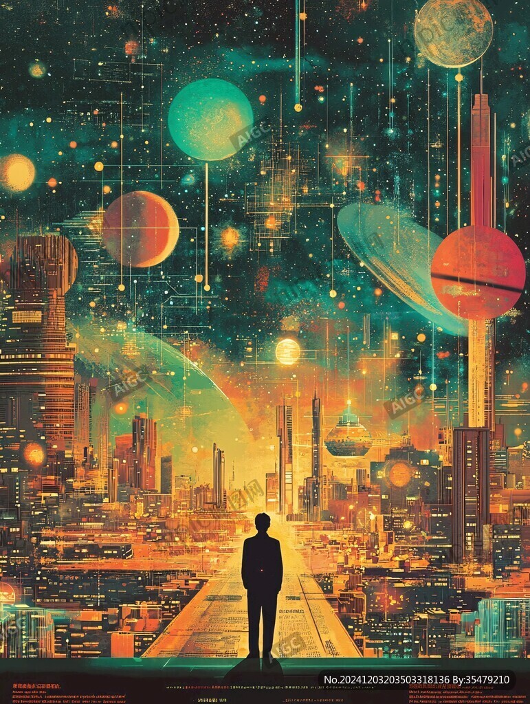 北上廣深插畫科技旅游