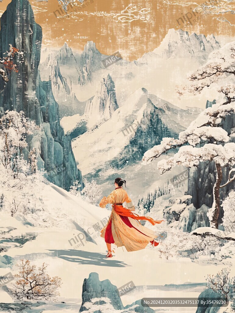 霜降古風插畫