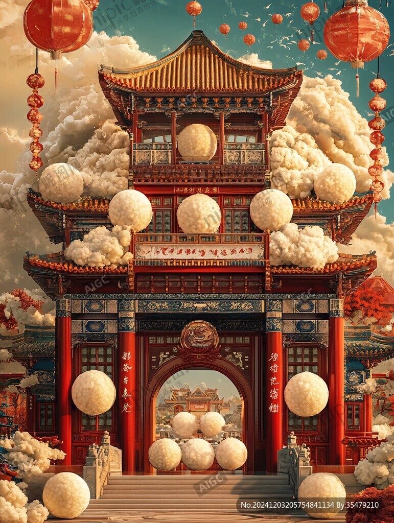 狀元門(mén)插畫(huà)