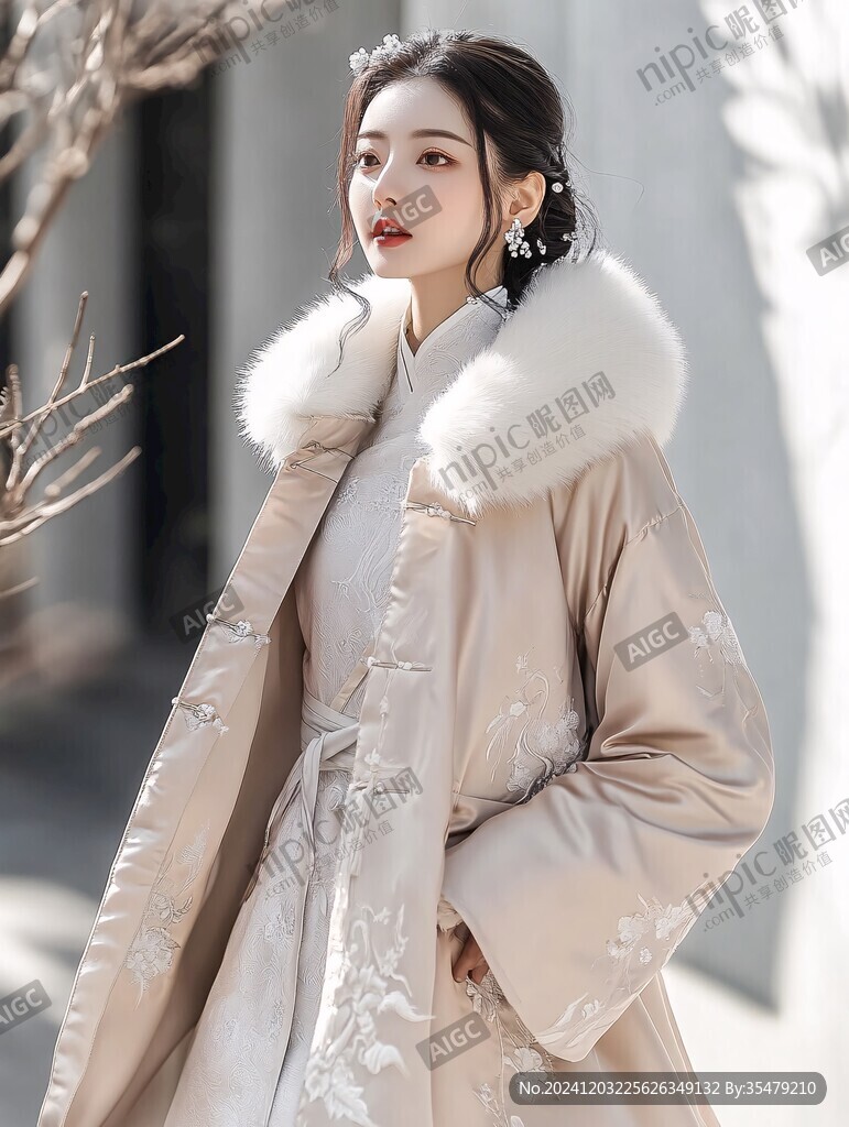 踏雪尋梅大袖衫