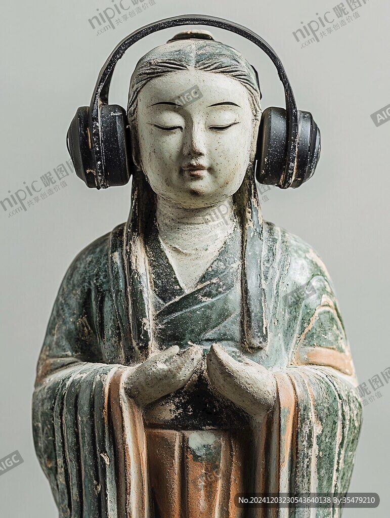元代管弦樂(lè)樂(lè)伎泥塑